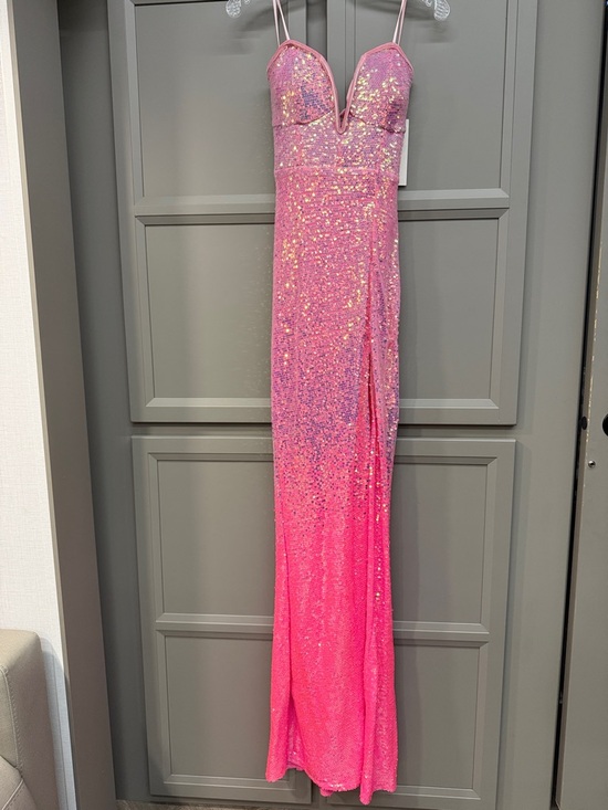 Honey and Rosie Dresses & Skirts - Sparkling Pink Sequin Strapless Gown